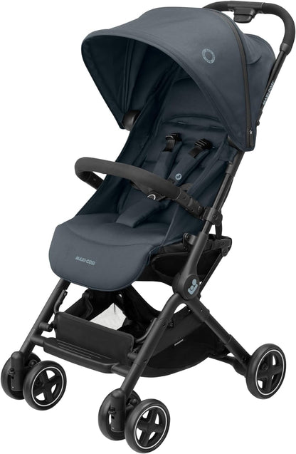 Ultra Lightweight Compact Pushchair with Automatic Fold & Lie-Flat Seat - Graphite