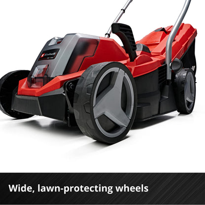 18V Brushless Cordless Lawn Mower with 33cm Cutting Width, Battery & Charger