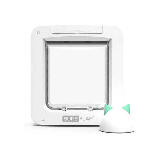 SureFlap Smart Microchip Pet Door for Cats & Small Dogs – White