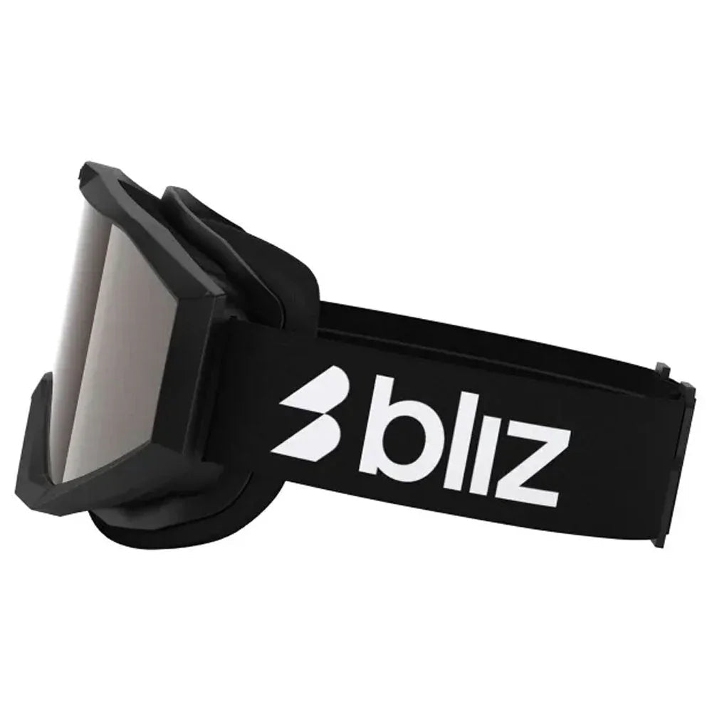 Bliz Liner Black White Logo Goggle Orange Silver Mirror Lens