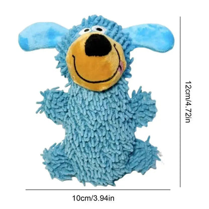 Giggling tooth cleaning toy in dog colours